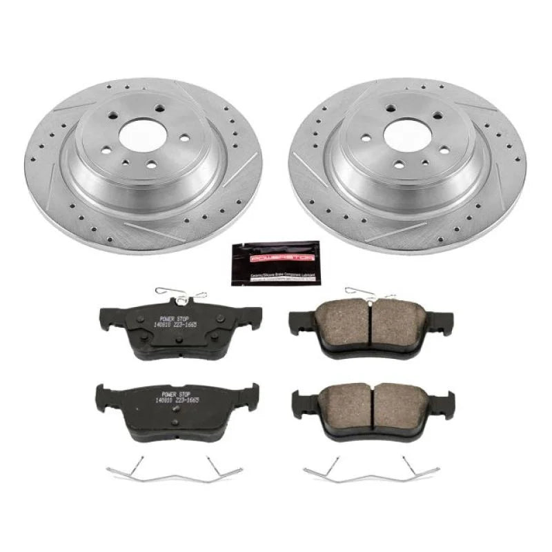 PowerStop Rear Z23 Brake Kit fits 2013-2019 Ford Fusion / 2015-2019 Lincoln Mkc / 2013-2016 Lincoln Mkz - Main Product View