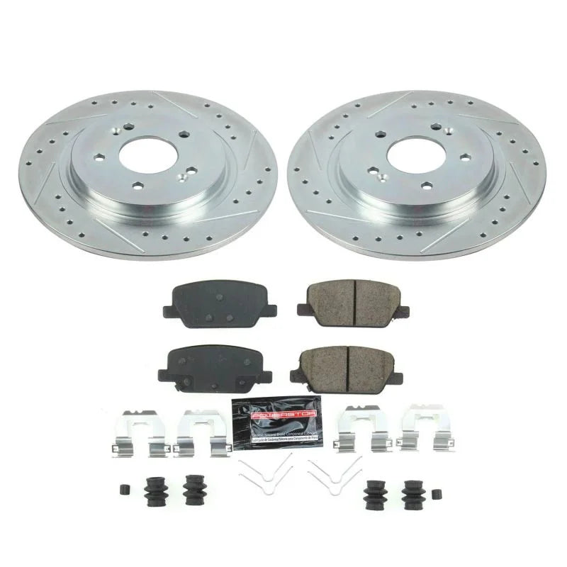 PowerStop Rear Z23 Brake Kit fits 2020-2025 Hyundai Palisade / 2019 2020 Hyundai Santa Fe / 2020-2024 Kia Telluride