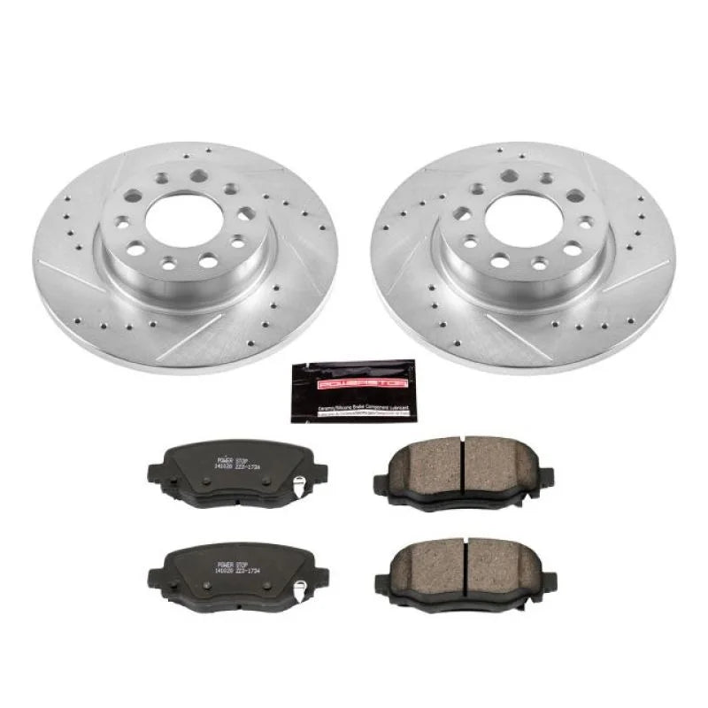 PowerStop Rear Z23 Brake Kit fits Fiat 500X / 2016 Fiat 500X Easy / 2016-2018 Fiat 500X Lounge / 2016-2020 Fiat 500X Pop /...