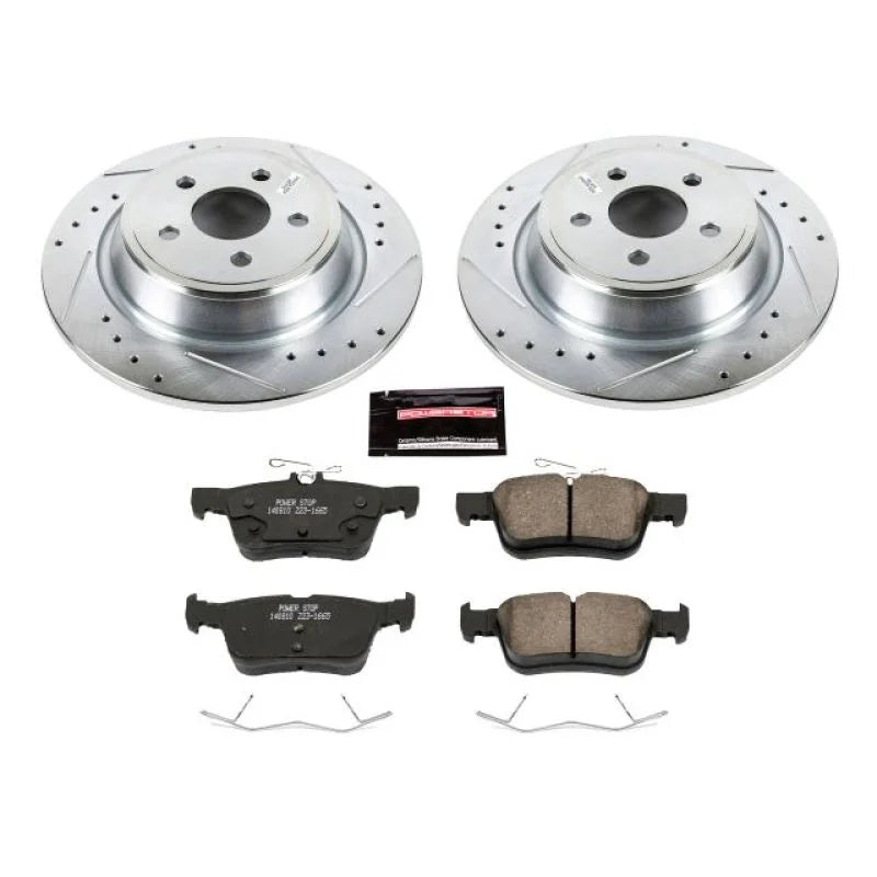 PowerStop Rear Z23 Brake Kit fits Ford Edge / 2015-2024 Ford Edge SE / 2022-2024 Ford Edge ST-Line / 2015-2018 Ford Edge S...
