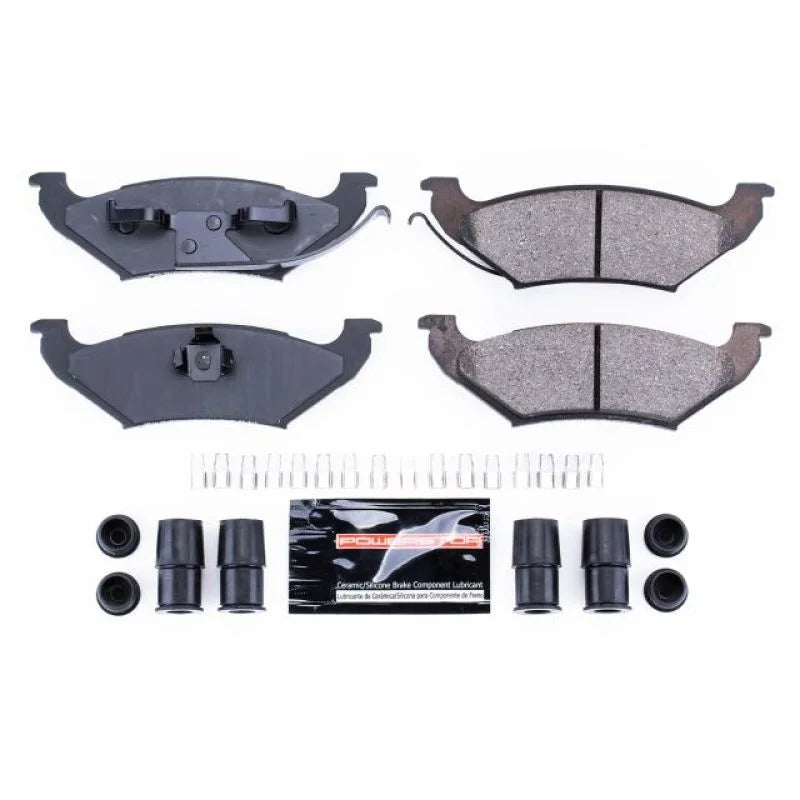 PowerStop Rear Z23 Brake Pads w/Hardware fits 1992-1995 Ford Crown Victoria / 1991-1995 Lincoln Town Car / 1992-1995 Mercu...
