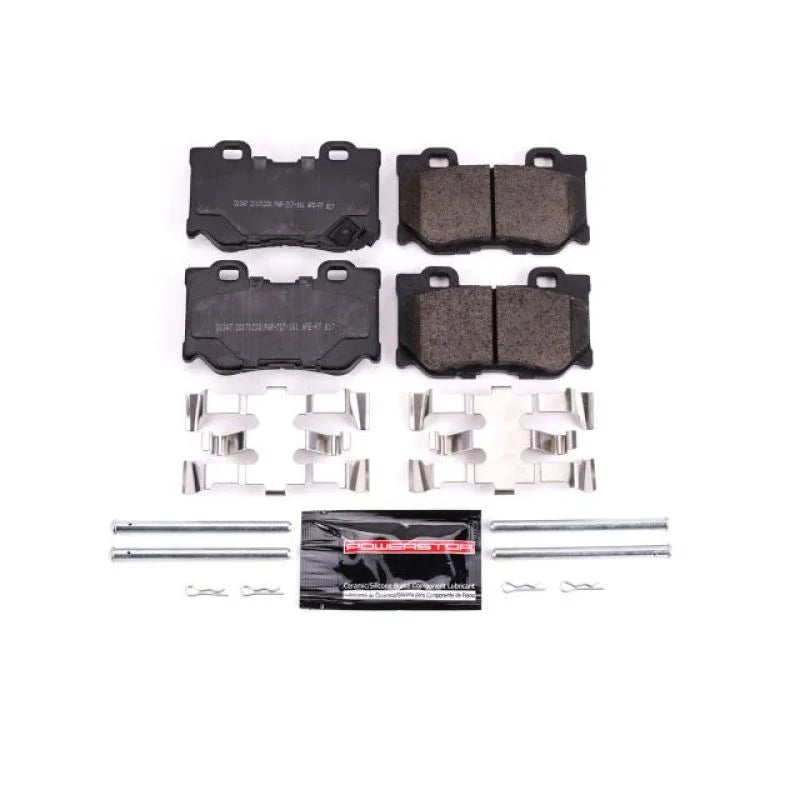 PowerStop Rear Z23 Brake Pads w/Hardware fits 2009-2013 Infiniti FX50 / 2009-2013 Infiniti G37 / 2011-2013 Infiniti G37 IP...
