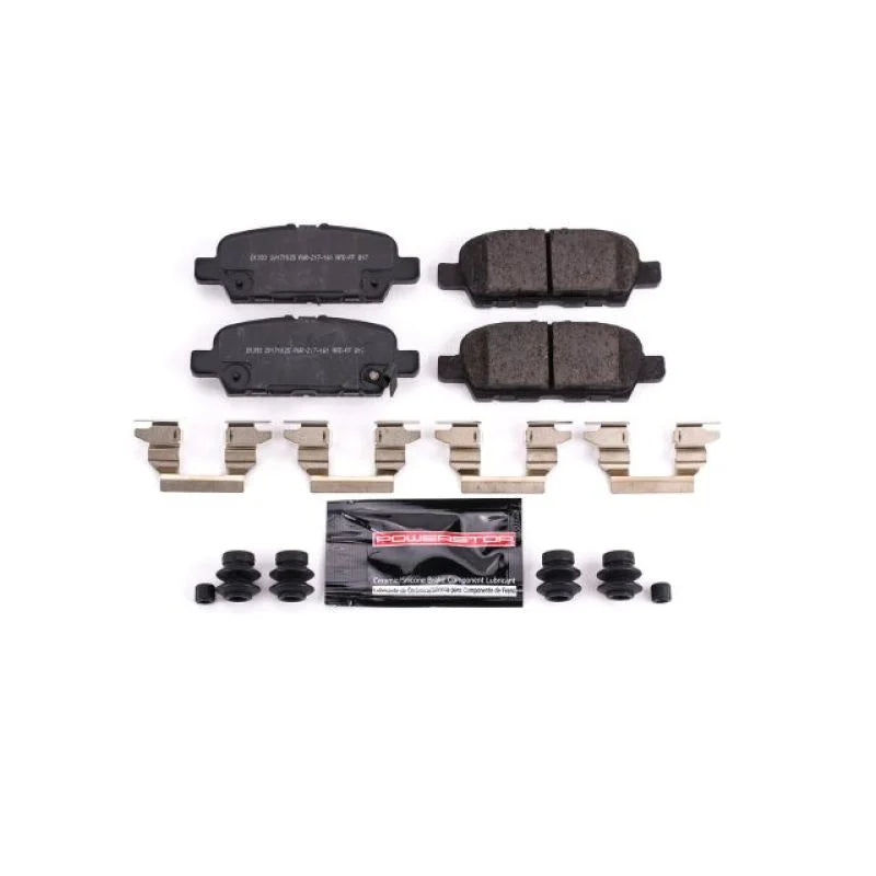 PowerStop Rear Z23 Brake Pads w/Hardware fits 2010-2012 Infiniti EX35 / 2011 2012 Infiniti FX35 / 2015 Infiniti Q40 / 2014...
