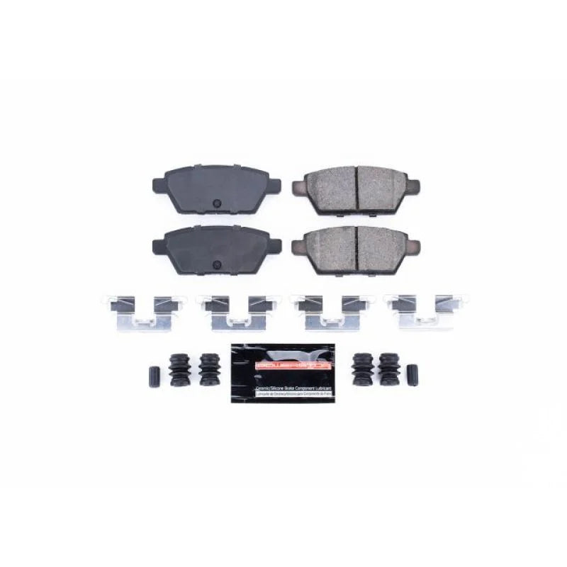 PowerStop Rear Z23 Brake Pads w/Hardware fits Ford Fusion / 2010-2012 Ford Fusion Hybrid / 2006-2012 Ford Fusion S / 2007-...