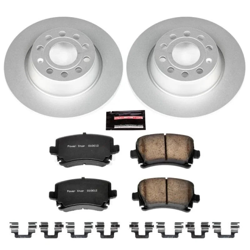 PowerStop Rear Z23 Coated Brake Kit fits 2013 Audi A3 / 2007 Volkswagen Eos 2.0T / 2008-2010 Volkswagen Eos Komfort / 2008...