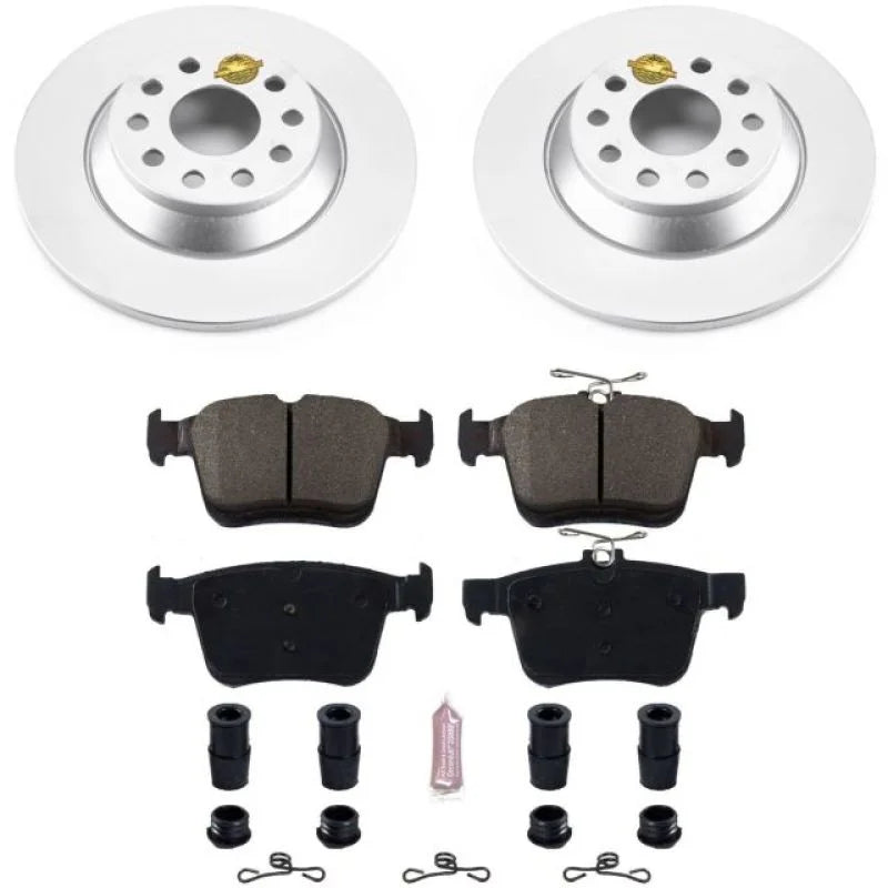 PowerStop Rear Z23 Coated Brake Kit fits 2022-2025 Audi Q3 / Audi TT / 2016-2023 Audi TT Quattro / 2019 2020 Volkswagen Je...