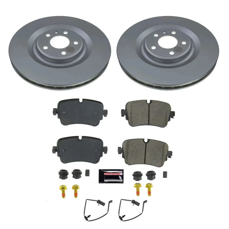 PowerStop Rear Z23 Coated Brake Kit fits Audi A8 / 2019-2020 Audi A8 Quattro / 2017-2020 Audi Q7 / 2019-2020 Audi Q8 / 202...