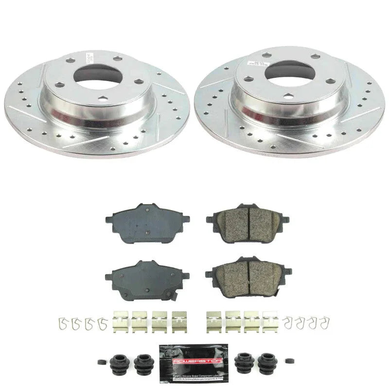 PowerStop Rear Z23 Evolution Brake Kit fits 2020-2025 Nissan Sentra SR