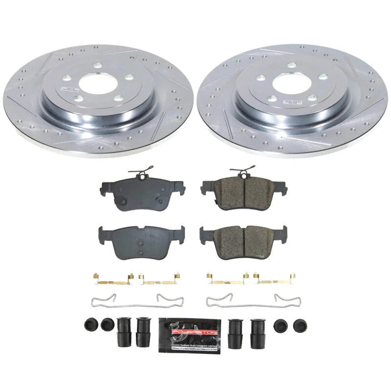 PowerStop Rear Z23 Evolution Brake Kit fits 2021-2024 Ford Mustang / Mustang Mach-E