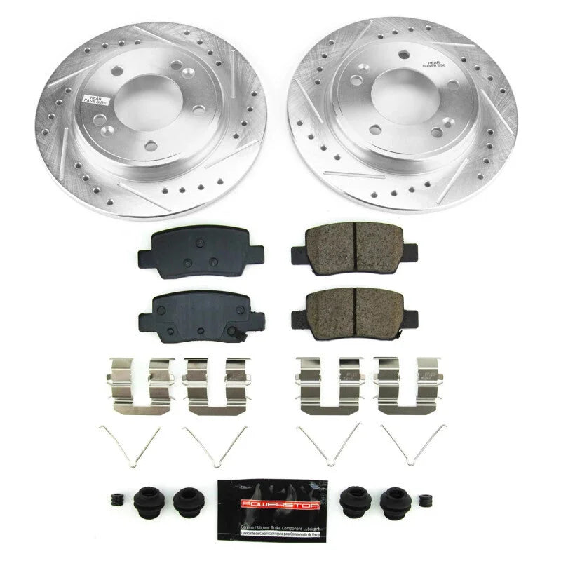 PowerStop Rear Z23 Evolution Brake Kit fits 2021-2024 Hyundai Elantra