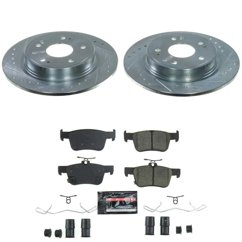 PowerStop Rear Z23 Evolution Brake Kit fits 2023-2025 Acura Integra A-Spec / 2022-2024 Honda Civic Si