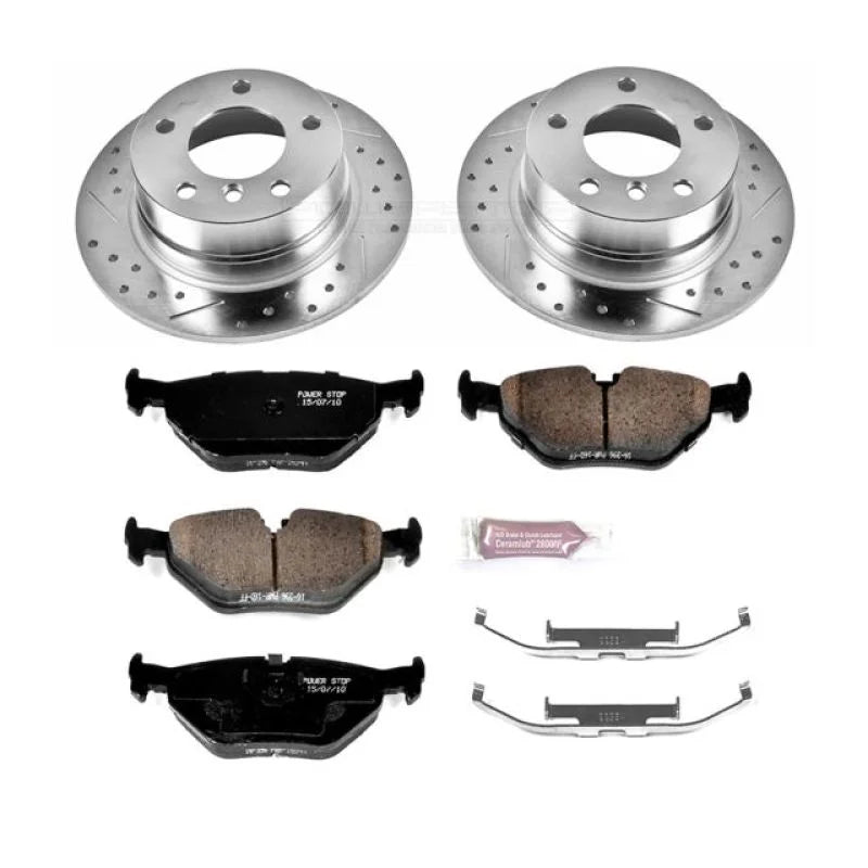 PowerStop Rear Z23 Evolution Sport Brake Kit fits 1995-1999 BMW 318TI - Main Product View
