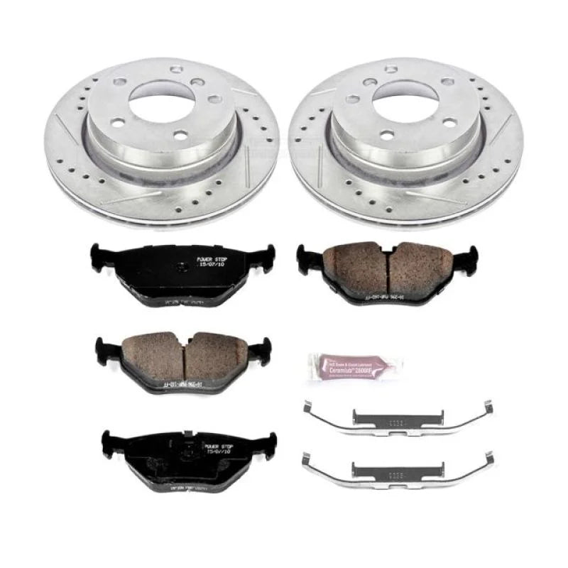 PowerStop Rear Z23 Evolution Sport Brake Kit fits 2000 BMW 323CI / 1999-2000 BMW 323I - Main Product View