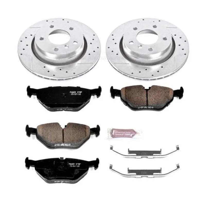 PowerStop Rear Z23 Evolution Sport Brake Kit fits 2000 BMW 323CI / 2000 BMW 323I / 2001-2006 BMW 325CI / 2001-2005 BMW 325...