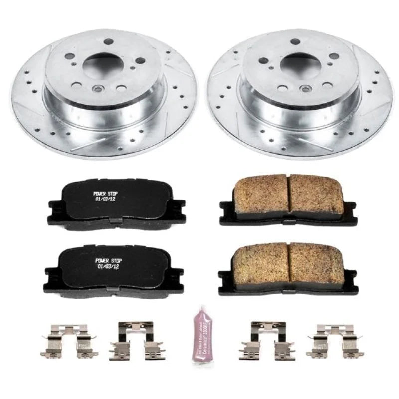 PowerStop Rear Z23 Evolution Sport Brake Kit fits 2001-2003 Toyota Highlander - Main Product View