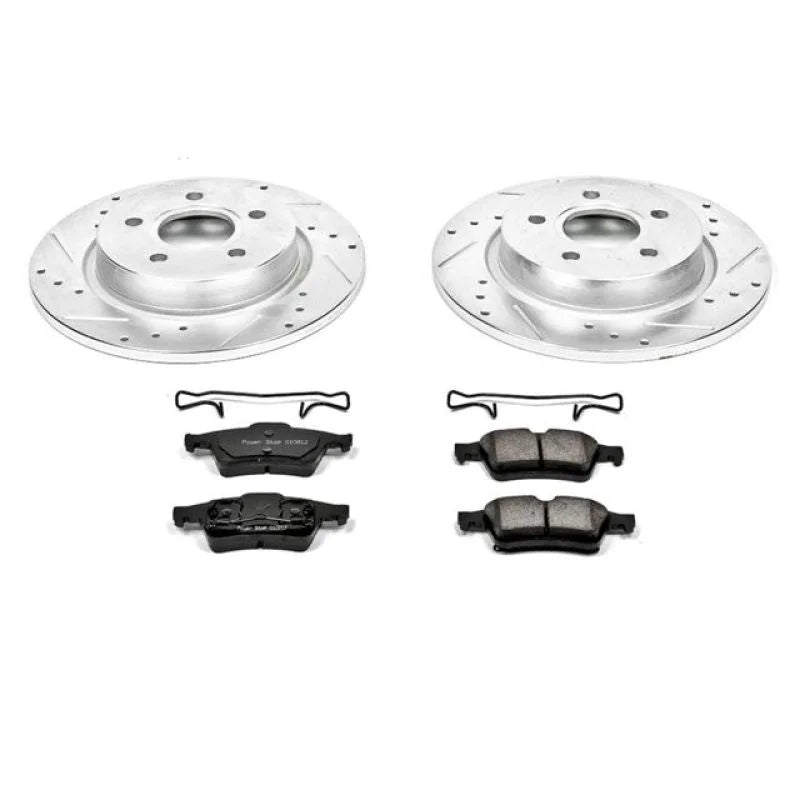 PowerStop Rear Z23 Evolution Sport Brake Kit fits 2004-2005 Volvo S40 / V50 - Main Product View