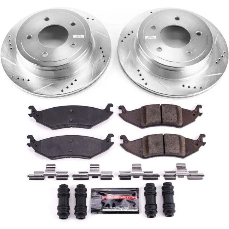 PowerStop Rear Z23 Evolution Sport Brake Kit fits 2004-2006 Ford E-150 / E-150 Club WAGON - Main Product View