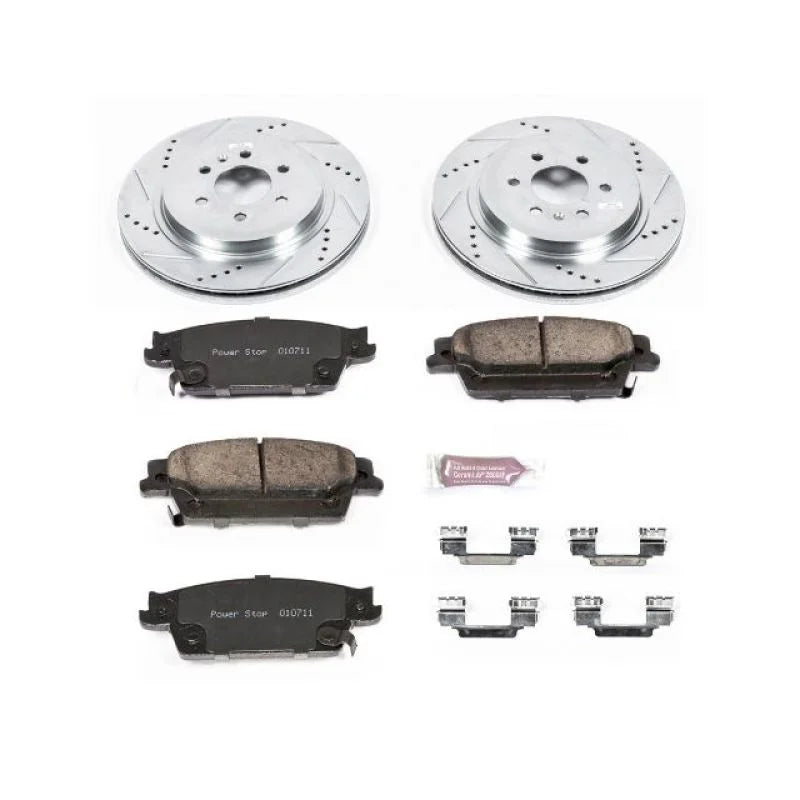 PowerStop Rear Z23 Evolution Sport Brake Kit fits 2004-2009 Cadillac SRX - Main Product View