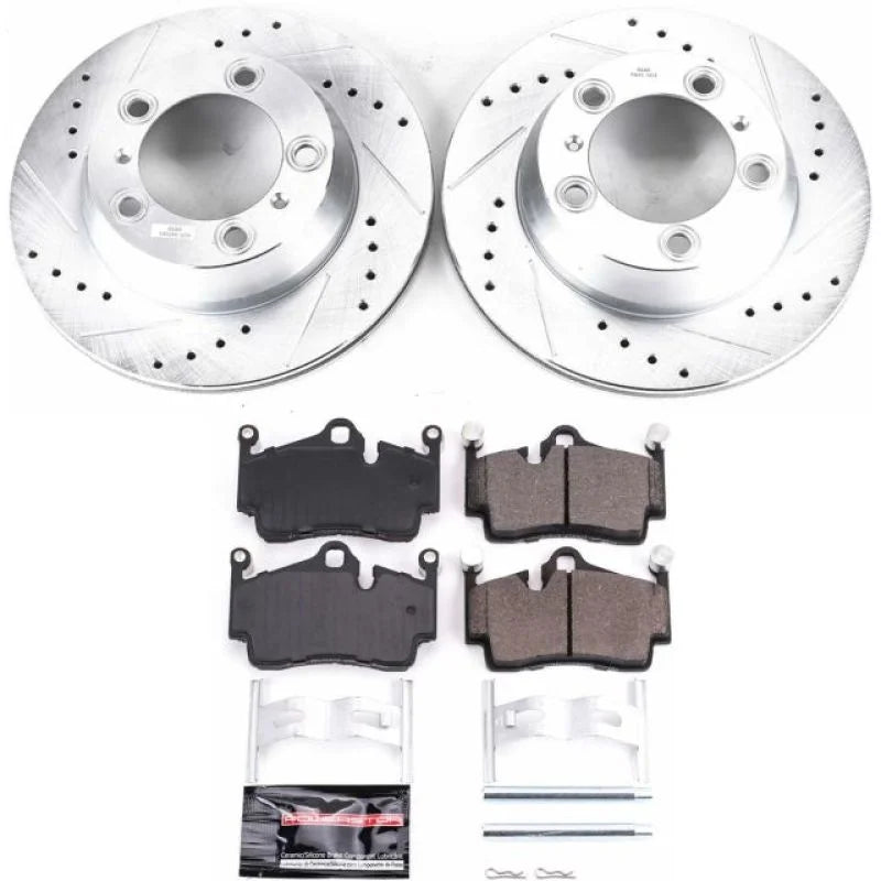 PowerStop Rear Z23 Evolution Sport Brake Kit fits 2005-2012 Porsche Boxster / Cayman - Main Product View