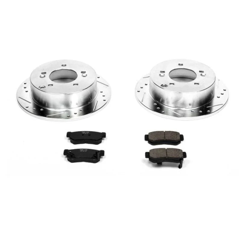 PowerStop Rear Z23 Evolution Sport Brake Kit fits 2006-2008 Hyundai Sonata / 2005-2009 Hyundai Tucson / 2001-2005 Hyundai ...