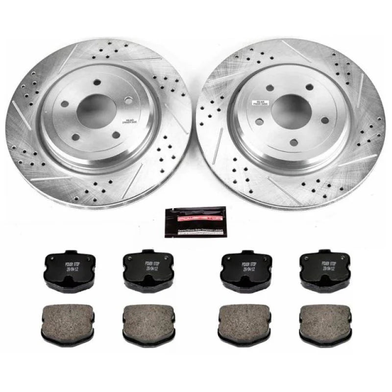 PowerStop Rear Z23 Evolution Sport Brake Kit fits 2006-2013 Chevrolet Corvette - Main Product View