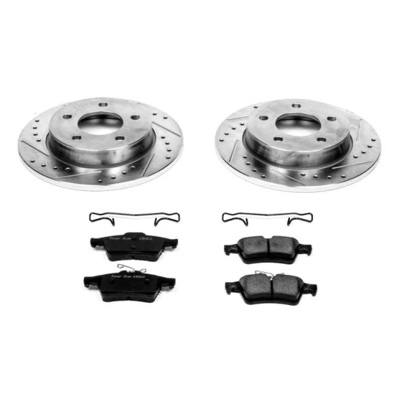PowerStop Rear Z23 Evolution Sport Brake Kit fits 2006-2013 Mazda 3 i - Main Product View