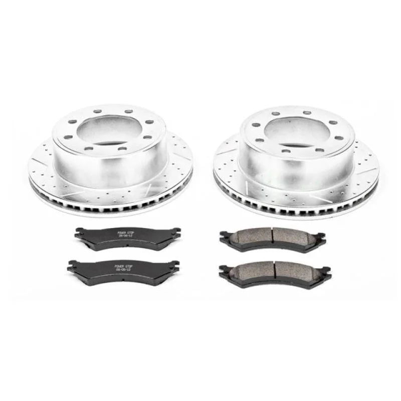 PowerStop Rear Z23 Evolution Sport Brake Kit fits 2007 Ford E-150 / 2003-2007 Ford E-250 / 2001-2002 Ford E-250 Econoline ...