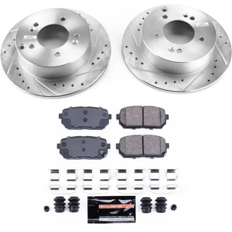PowerStop Rear Z23 Evolution Sport Brake Kit fits 2007-2010 Kia Rondo EX - Main Product View