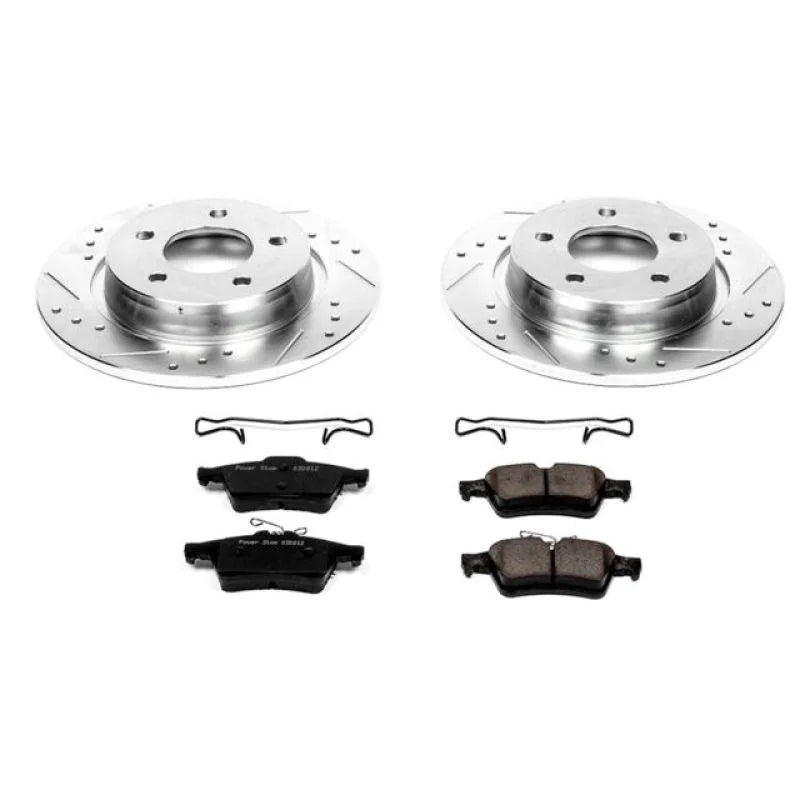 PowerStop Rear Z23 Evolution Sport Brake Kit fits 2007-2013 Mazda 3 Mazdaspeed / 2004-2013 Mazda 3 S / 2005 Mazda 3 SP23 - Main Product Vie...