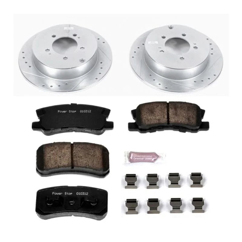 PowerStop Rear Z23 Evolution Sport Brake Kit fits 2007-2015 Mitsubishi Lancer / Outlander - Main Product View