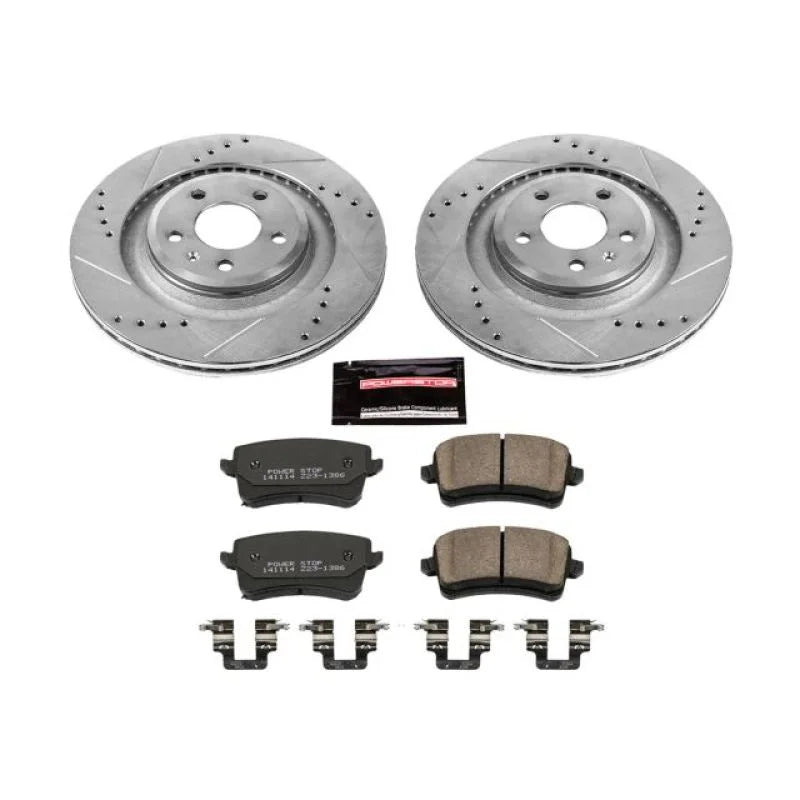 PowerStop Rear Z23 Evolution Sport Brake Kit fits 2008-2011 Audi S4 / S5 - Main Product View