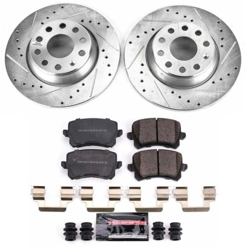 PowerStop Rear Z23 Evolution Sport Brake Kit fits 2009 Volkswagen Passat / 2009 Volkswagen Passat Komfort - Main Product View