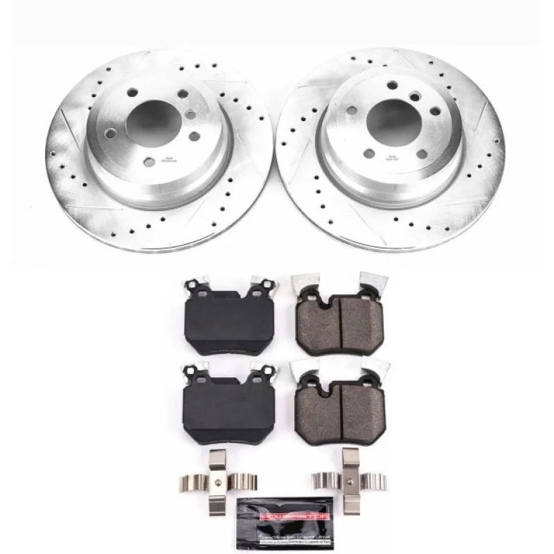 PowerStop Rear Z23 Evolution Sport Brake Kit fits 2011-2013 BMW 135I / 2013 BMW 135IS - Main Product View
