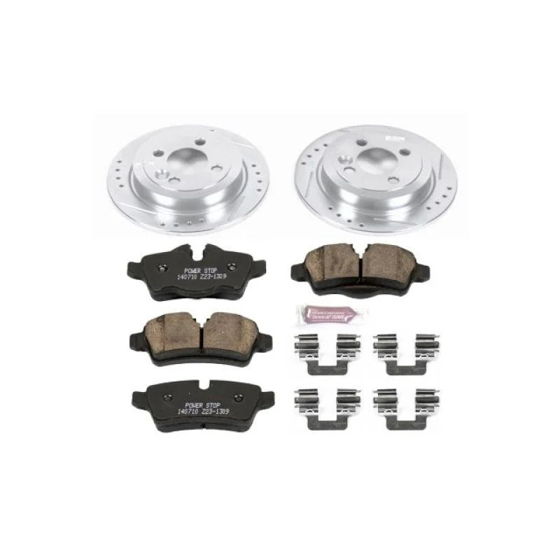 PowerStop Rear Z23 Evolution Sport Brake Kit fits 2011-2016 Mini Cooper - Main Product View