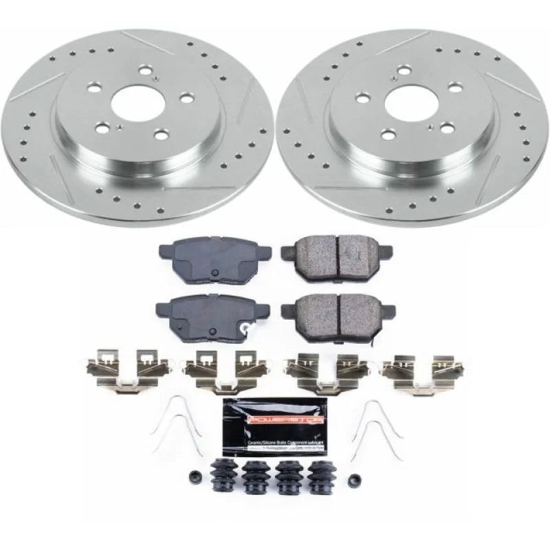 PowerStop Rear Z23 Evolution Sport Brake Kit fits 2011-2017 Lexus CT200H / 2014-2017 Lexus CT200H F SPORT - Main Product View