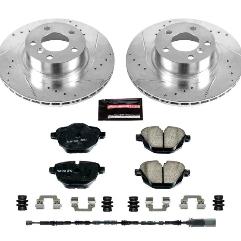PowerStop Rear Z23 Evolution Sport Brake Kit fits 2011-2018 BMW X3 / X4 - Main Product View