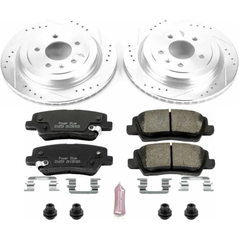 PowerStop Rear Z23 Evolution Sport Brake Kit fits 2013-2018 Cadillac ATS - Main Product View