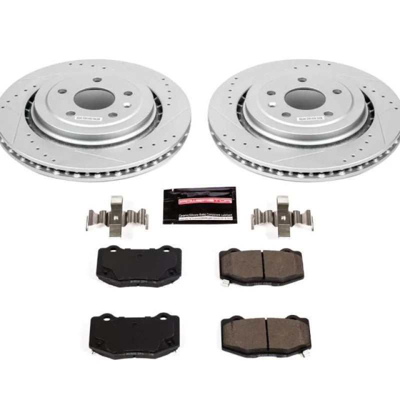 PowerStop Rear Z23 Evolution Sport Brake Kit fits 2014-2019 Chevrolet Corvette Stingray - Main Product View
