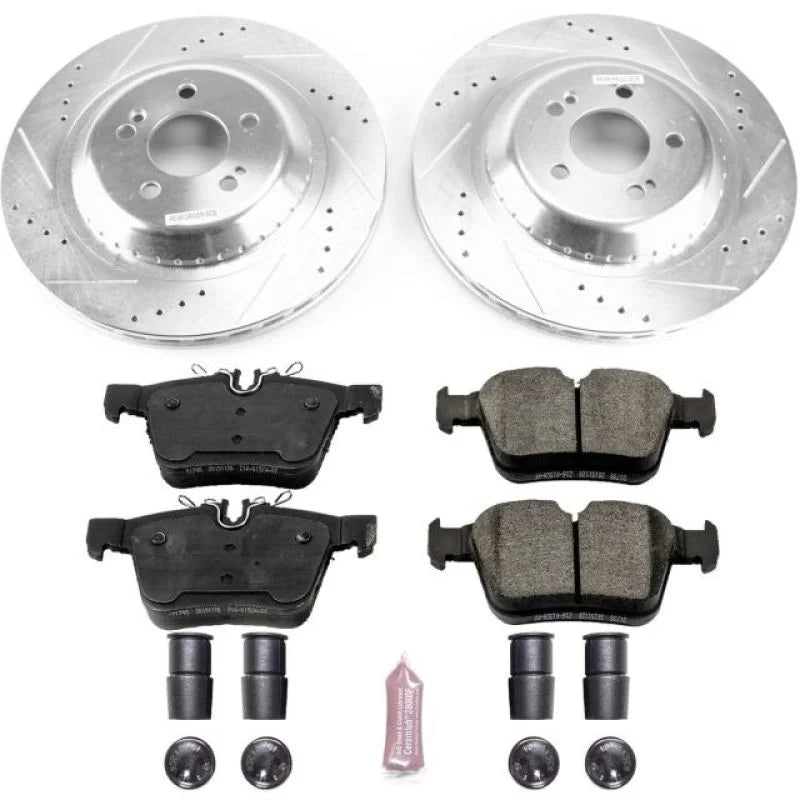 PowerStop Rear Z23 Evolution Sport Brake Kit fits 2015-2023 Mercedes-Benz C300 / 2016-2018 Mercedes-Benz C350E / 2015 Merc...