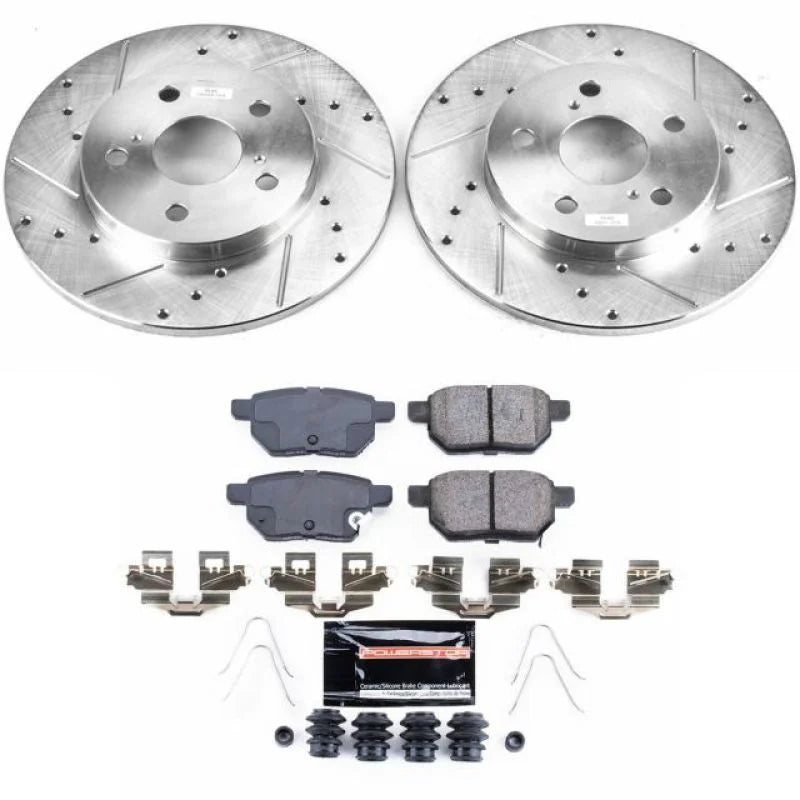 PowerStop Rear Z23 Evolution Sport Brake Kit fits 2016 Scion im / 2017-2018 Toyota Corolla im - Main Product View