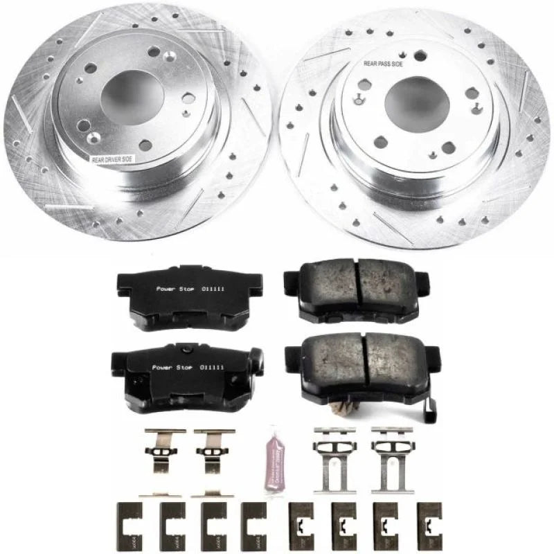PowerStop Rear Z23 Evolution Sport Brake Kit fits 2016-2022 Acura ILX / 2005-2007 Honda Accord Hybrid / 2015 Honda Civic EX