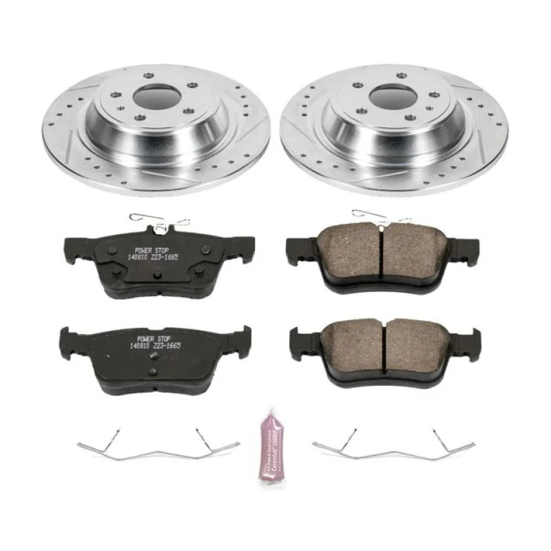 PowerStop Rear Z23 Evolution Sport Brake Kit fits 2017-2018 Ford Fusion PLATINUM / 2013-2019 Ford Fusion S / 2014-2018 For...