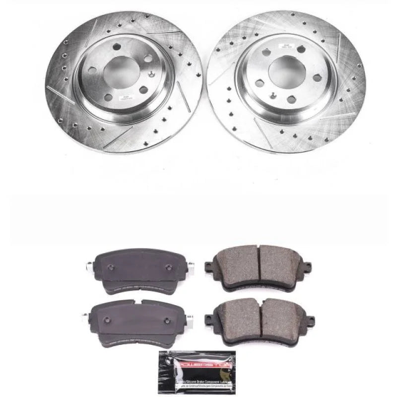PowerStop Rear Z23 Evolution Sport Brake Kit fits 2017-2020 Audi A4 - Main Product View