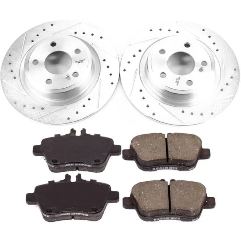PowerStop Rear Z23 Evolution Sport Brake Kit fits 2017-2020 Mercedes-Benz SLC300 / 2012-2015 Mercedes-Benz SLK250 / 2016 M...