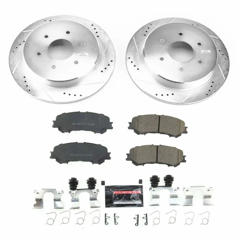 PowerStop Rear Z23 Evolution Sport Brake Kit fits 2017-2024 Nissan Titan / Titan