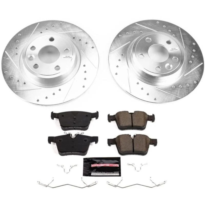 PowerStop Rear Z23 Evolution Sport Brake Kit fits 2018-2019 Jaguar E-pace / 2018 Jaguar E-pace First Edition / 2018-2019 L...