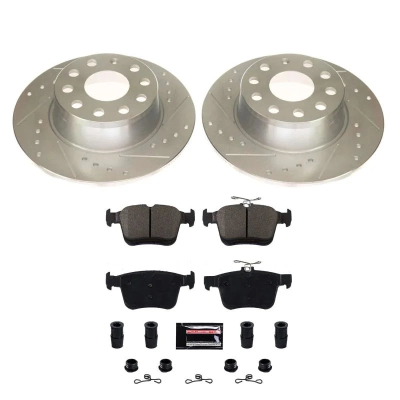 PowerStop Rear Z23 Evolution Sport Brake Kit fits 2019-2024 Volkswagen Jetta / 2022-2024 Volkswagen Taos