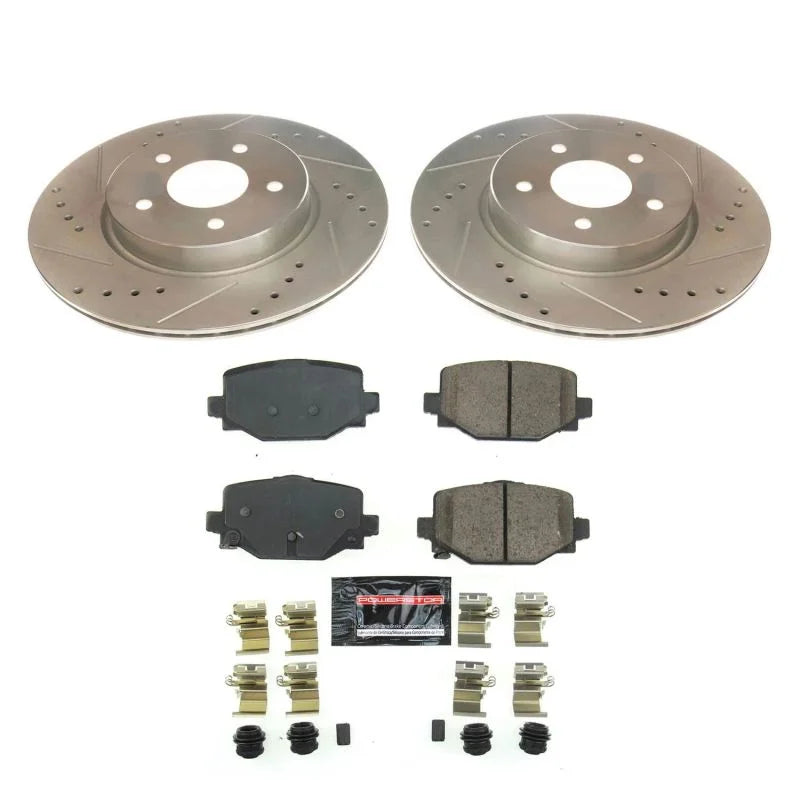 PowerStop Rear Z23 Evolution Sport Brake Kit fits 2020-2024 Infiniti QX50 Autograph / 2019-2022 Infiniti QX50 Essential / ...