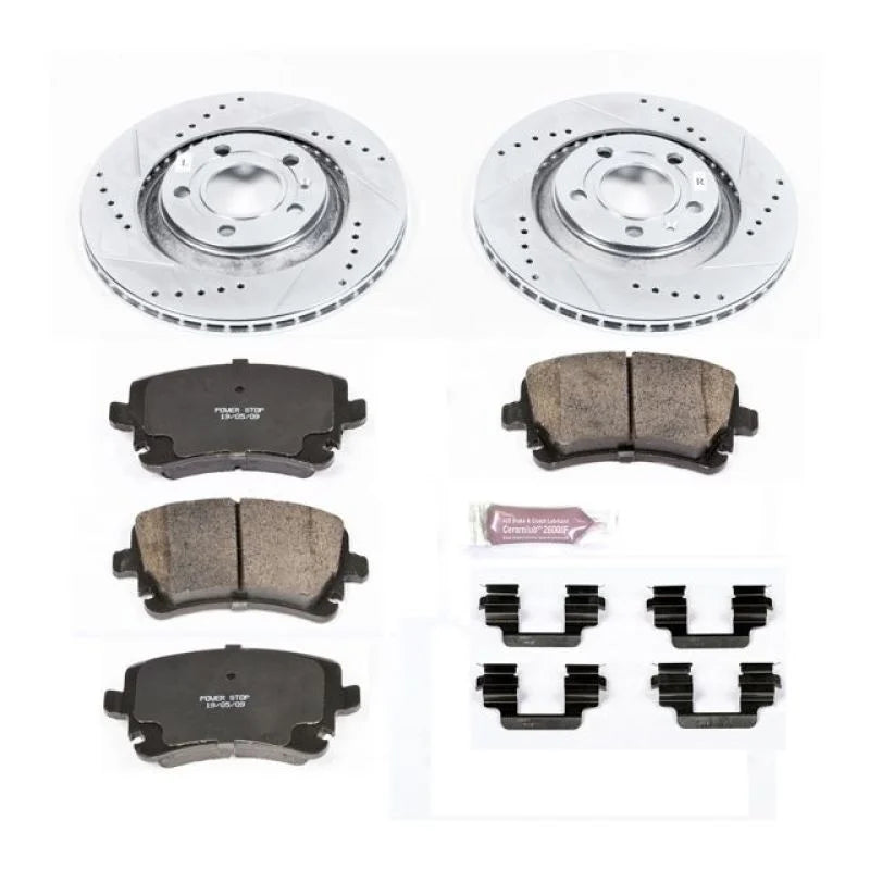 PowerStop Rear Z23 Evolution Sport Brake Kit fits Audi S4 / 2004-2008 Audi S4 Avant / 2004-2009 Audi S4 Cabriolet - Main P...