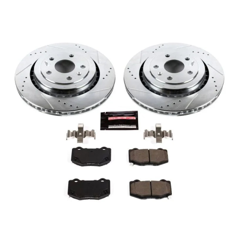 PowerStop Rear Z23 Evolution Sport Brake Kit fits Cadillac ATS / 2016-2018 Cadillac ATS V / 2016-2023 Chevrolet Camaro SS - Main Product Vi...